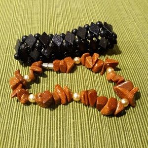 Glitter sparkly stone bracklets